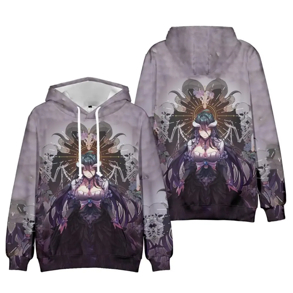 2022 nova chegada overlord albedo anime merch hoodies roupas esportivas com capuz legal estilo feminino/masculino com capuz pulôver