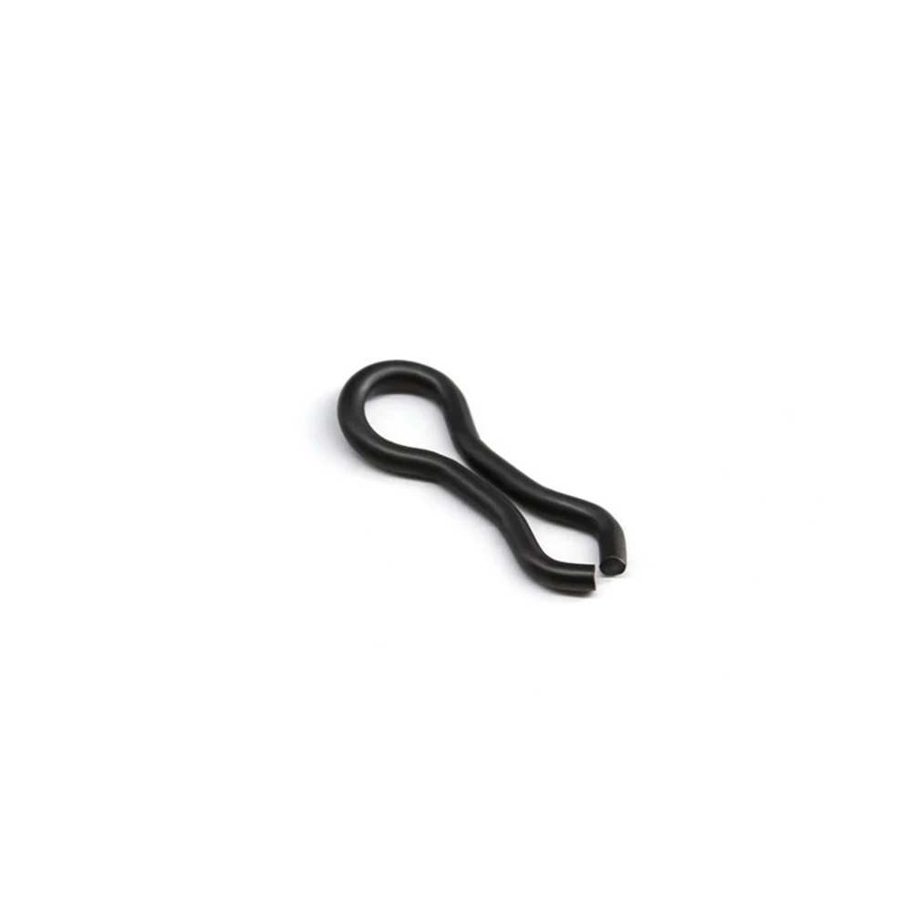 1000 stücke Matt Schwarz Karpfen Splay Ringe Schwenk Schnalle Köder Führer Sinker Augen Locken Stecker Angeln Waren Tackle Zubehör pesca – Detail 2