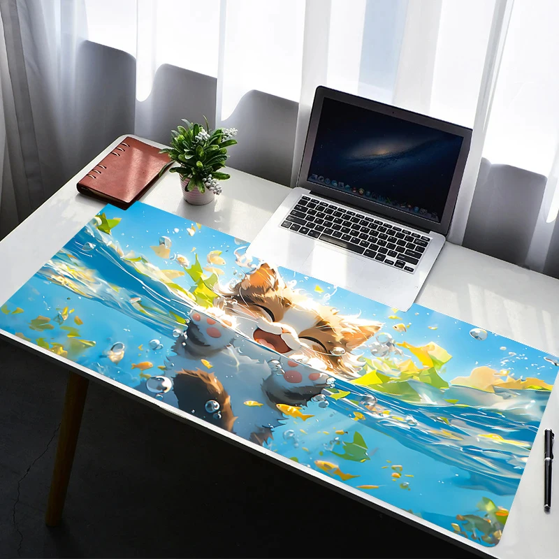 

Mouse Pad PC Accessories Mousepad Rubber Gaming Mats Non Slip Extended Pad Computer Gamer Mouse Mat Office Flower Cats Desk Mat