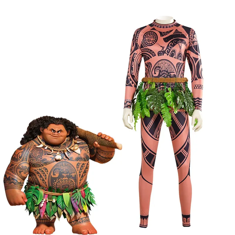 كاندي 2025 موانا ماوي الوشم تي شيرت + فستان أطفال مع سروال داخلي تأثيري ازياء مع أوراق ديكور Blattern لجميع القديسين كرنفال الأطفال الكبار #5