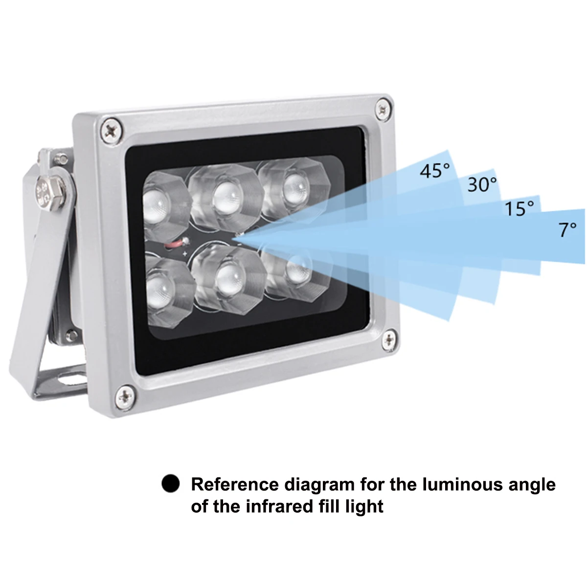 30-150M IR Distance 6pcs Laser Led 850nm Visible Infrared Night Vision Fill Light for CCTV Security Camera LED Laser Lighting