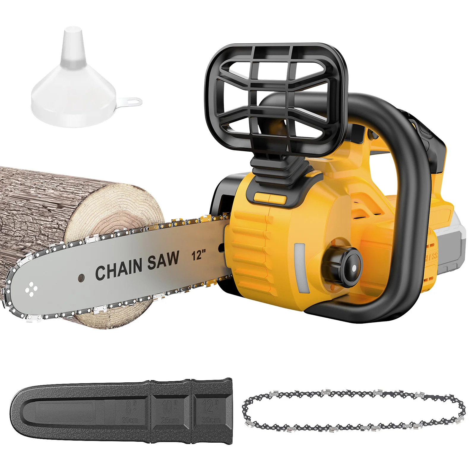 Brushless 12 Inch Electric Chain Saw Wireless With Oiler Gar