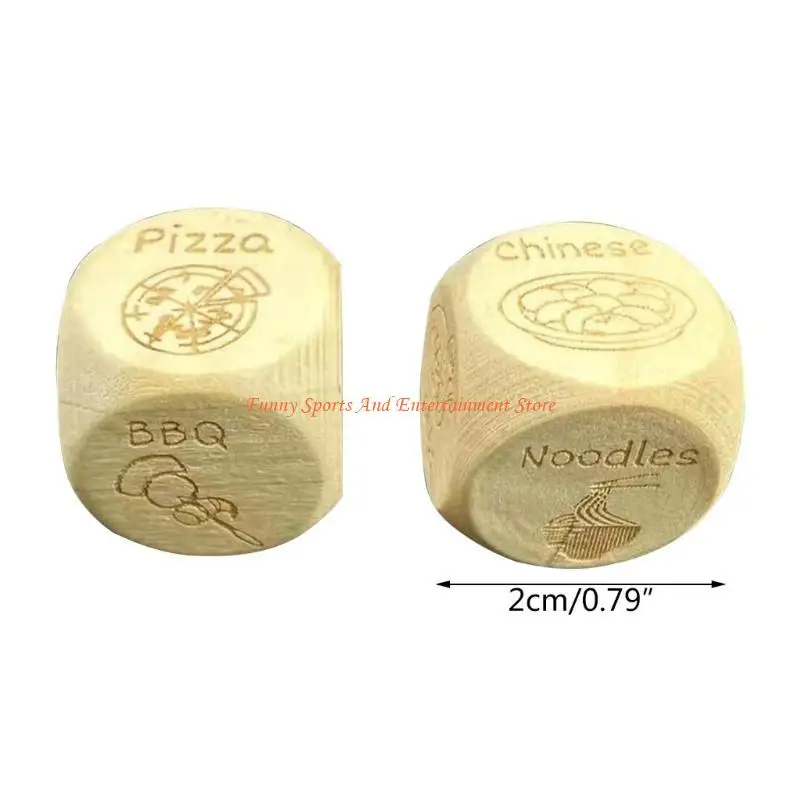 C4DE تاريخ الليل النردات لعبة الغذاء النردات هدية عيد الحب لها النردات الغذائية الإبداعية #6