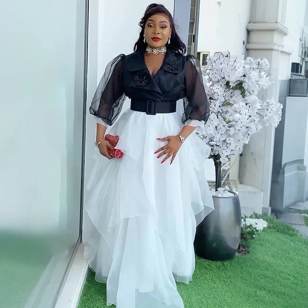 

Африканские вечерние платья больших размеров для женщин, новинка 2023 года, летняя модная африканская одежда, элегантное шифоновое платье макси с турецким мусульманским принтом