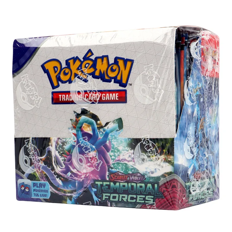 English version Pokémon card TCG: 360/324Pcs Scarlet Violet temporal forces Evolutions Booster Box Pokemon Proxy card