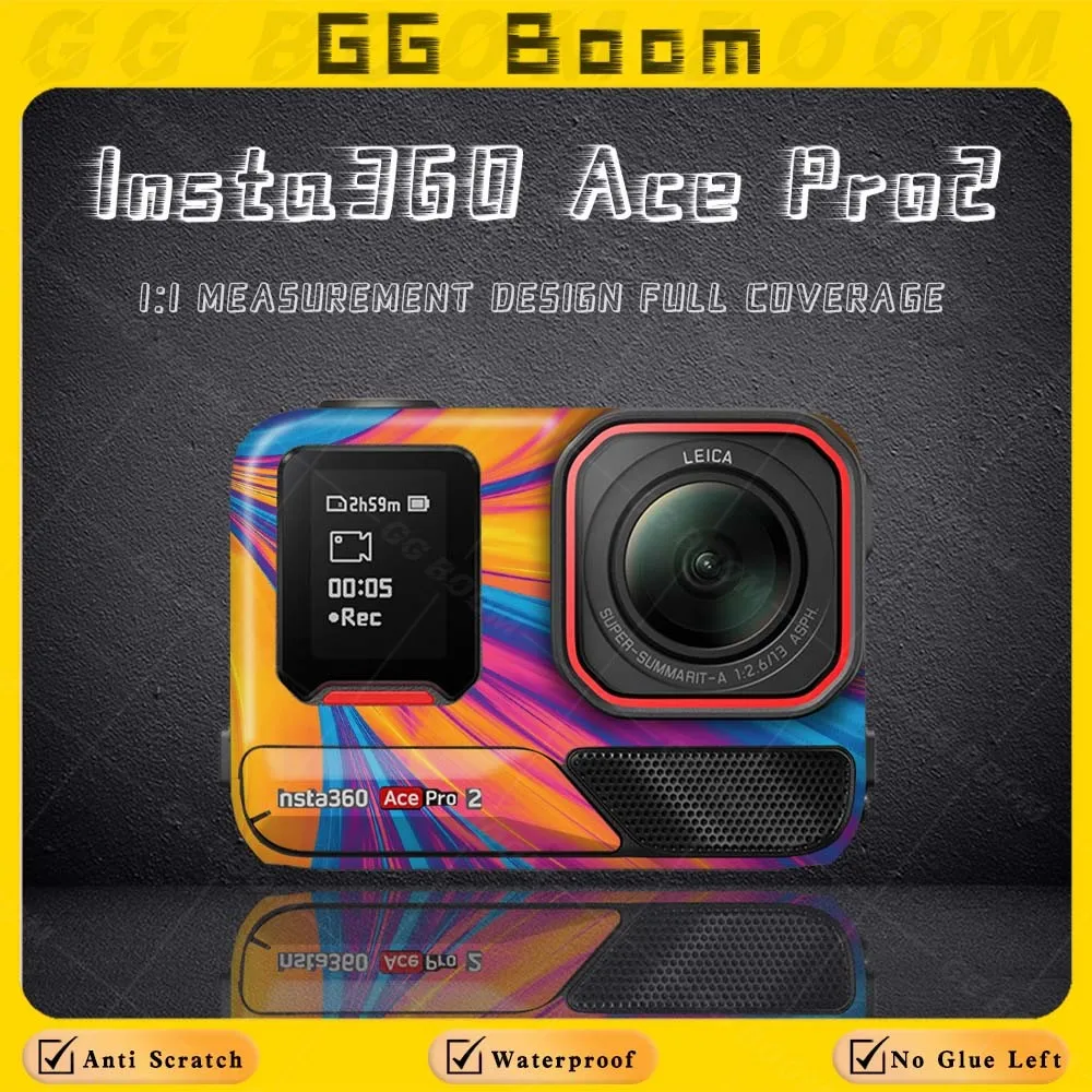 

Для Insta360 Ace Pro 2, панорамная экшн-камера, наклейка на корпус, защитная пленка, наклейка, водонепроницаемая, устойчивая к царапинам