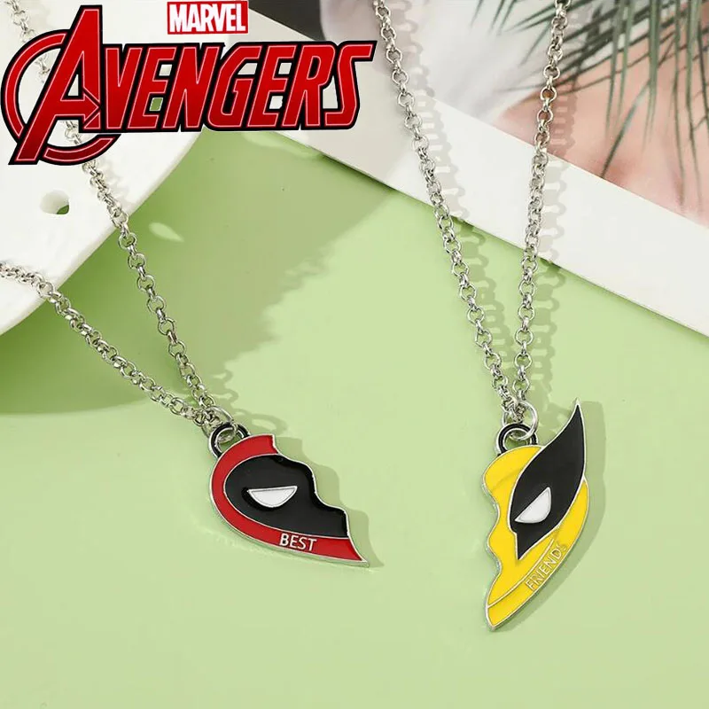 Marvel Movie Deadpool e Wolverine Colar, Cool DIY, Handmade Pingente Acessório, Moda, Memorial, Melhor Amigo, Colar