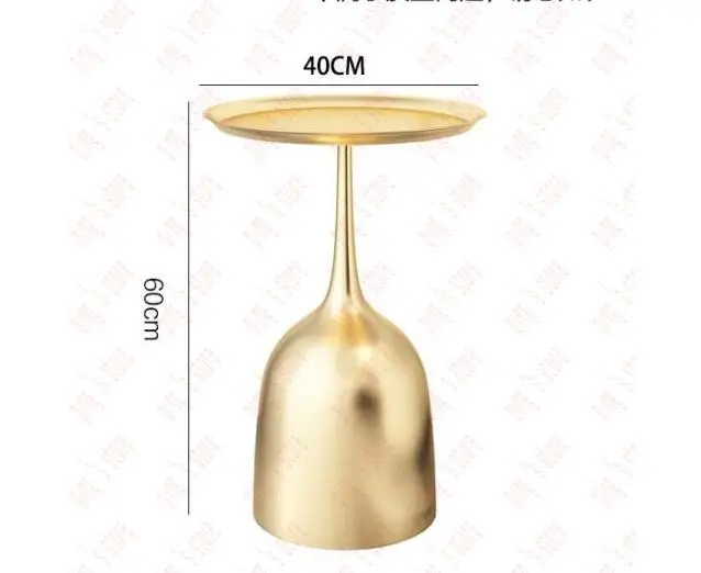 Luxury Creative Small Coffee Living Room Sofa Round Side Table Bedside Marble Corner Nano Gold