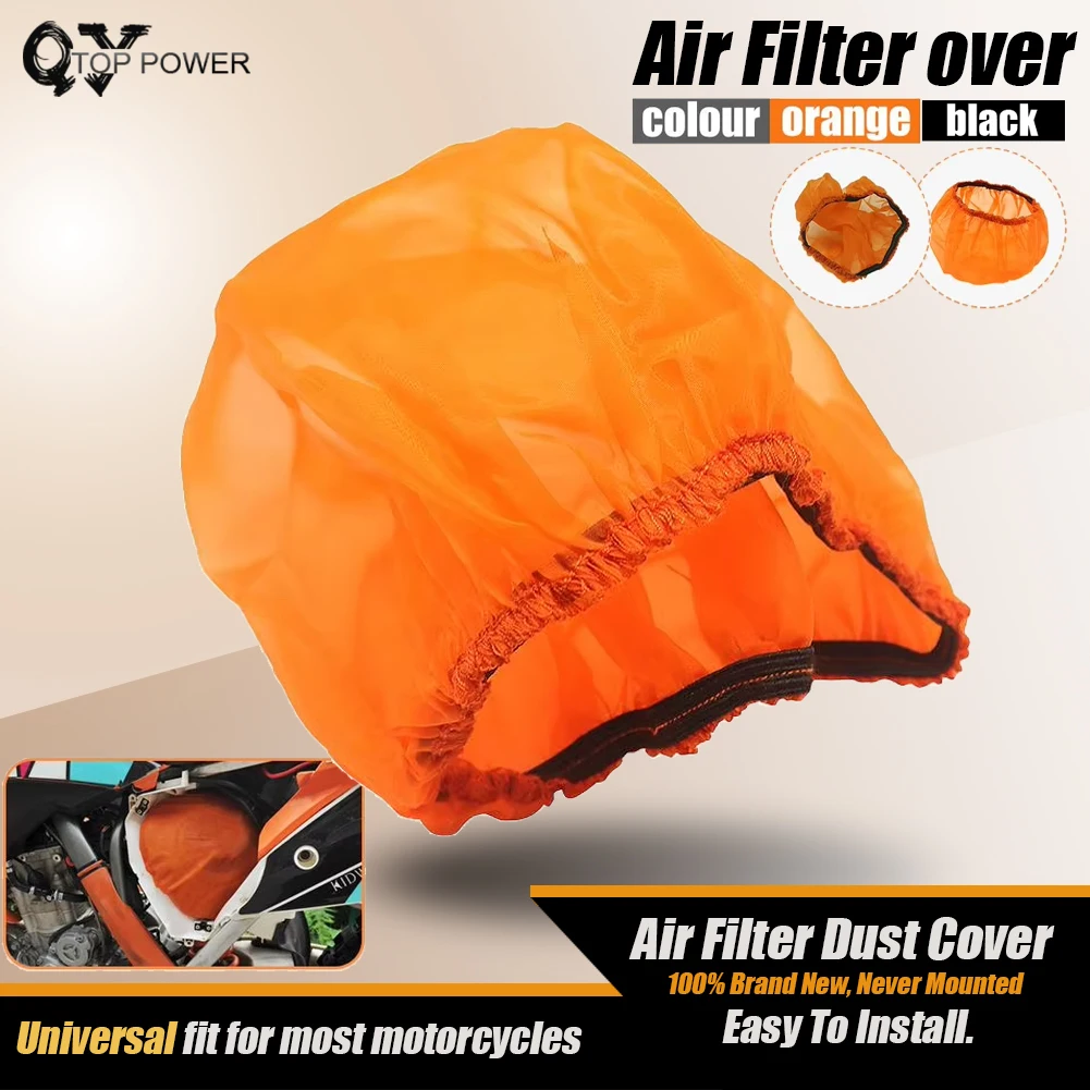 Motorcycle Universal Air Filter Cleaner Cover Sand Prevention Skins Guard Protector For YAMAHA SUZUKI HONDA KAWASAKI Motocross