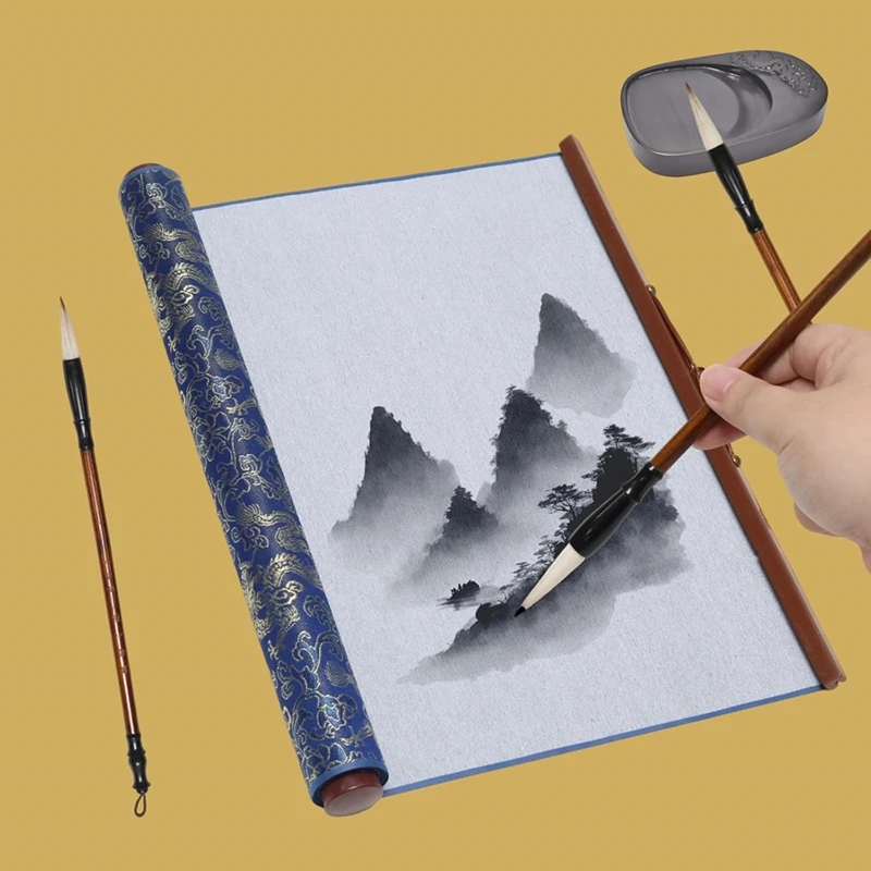 Super Sale 4 Pcs No Ink Chinese Calligraphy Practice Set Nonwoven Water Writing 3 Traditional Calligraphy Writing Brush Pens B