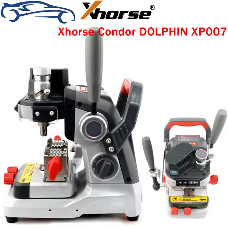 Original Xhorse Condor DOLPHIN XP007 XP 007 Cutter 3-in-1 Manually Key Cutting Machine for Laser, Dimple and Flat Keys