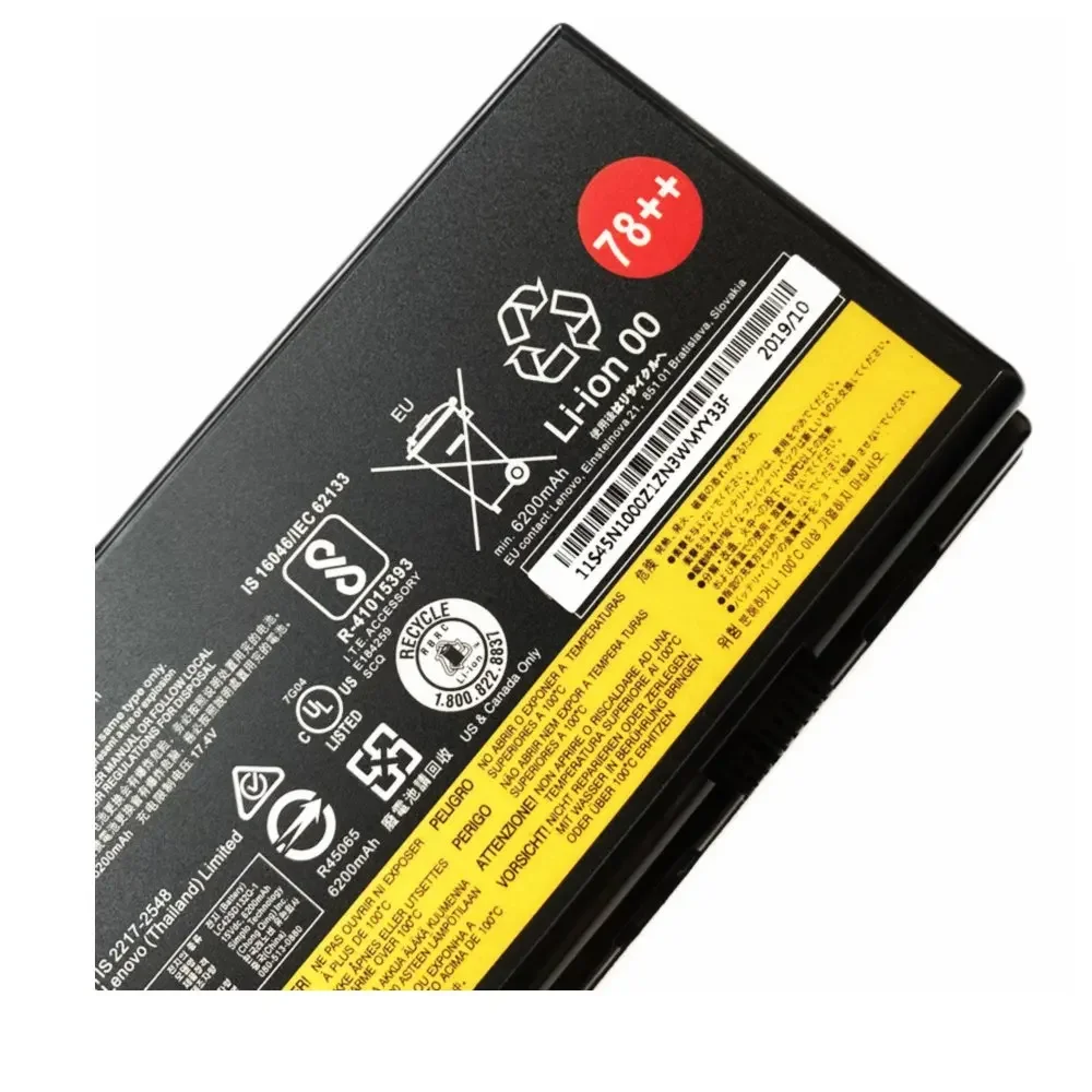 Imagem -05 - Bateria para Lenovo Thinkpad Bateria do Portátil P70 P71 P72 00hw030 01av451 Sb10f46468 Novo de Alta Qualidade