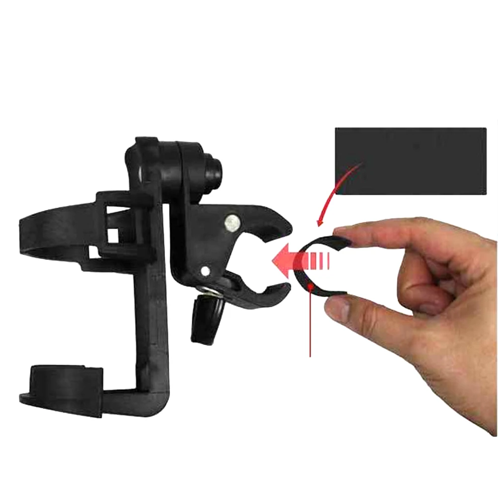 

Quick Disassembly Cup Holder Rack Lightweight Plastic Baby Stroller Pram Bike Bicycle Bracket Fits Most Strollers Bicycles