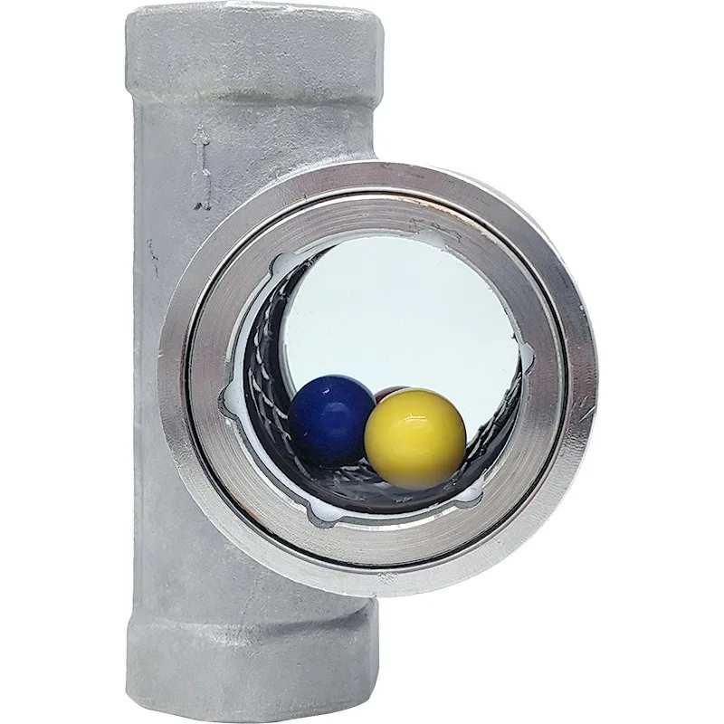For Stainless Steel Eccentric Float, Internal Thread Water Flow Indicator Oil Flow Perspective Window