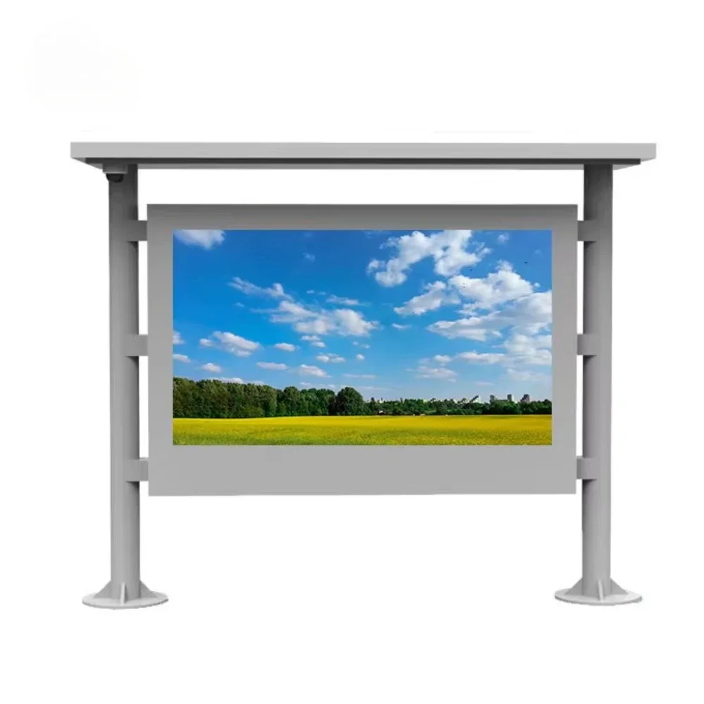 55 inch Floor standing square lcd touch screen display outdoor waterproof portable advertising display with touch screen