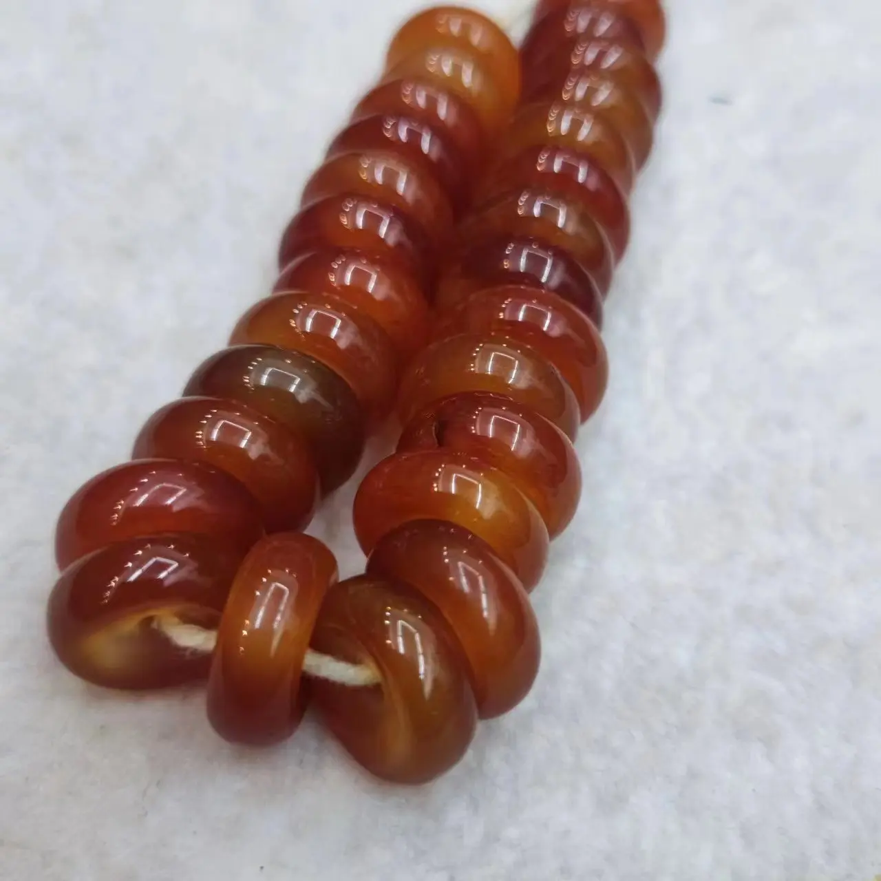 1pcs/lot natural red western zhou old agate bracelet Abacus beads Guzhu Vajra Buddha Beads Handmade rope Accessories jewelry