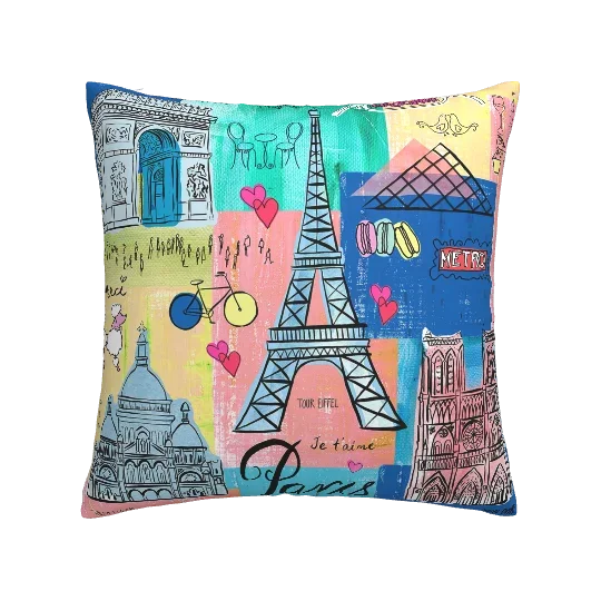 Home Decor Living Room Sofa Graffiti Cushion Cover Pillowcase Bedroom