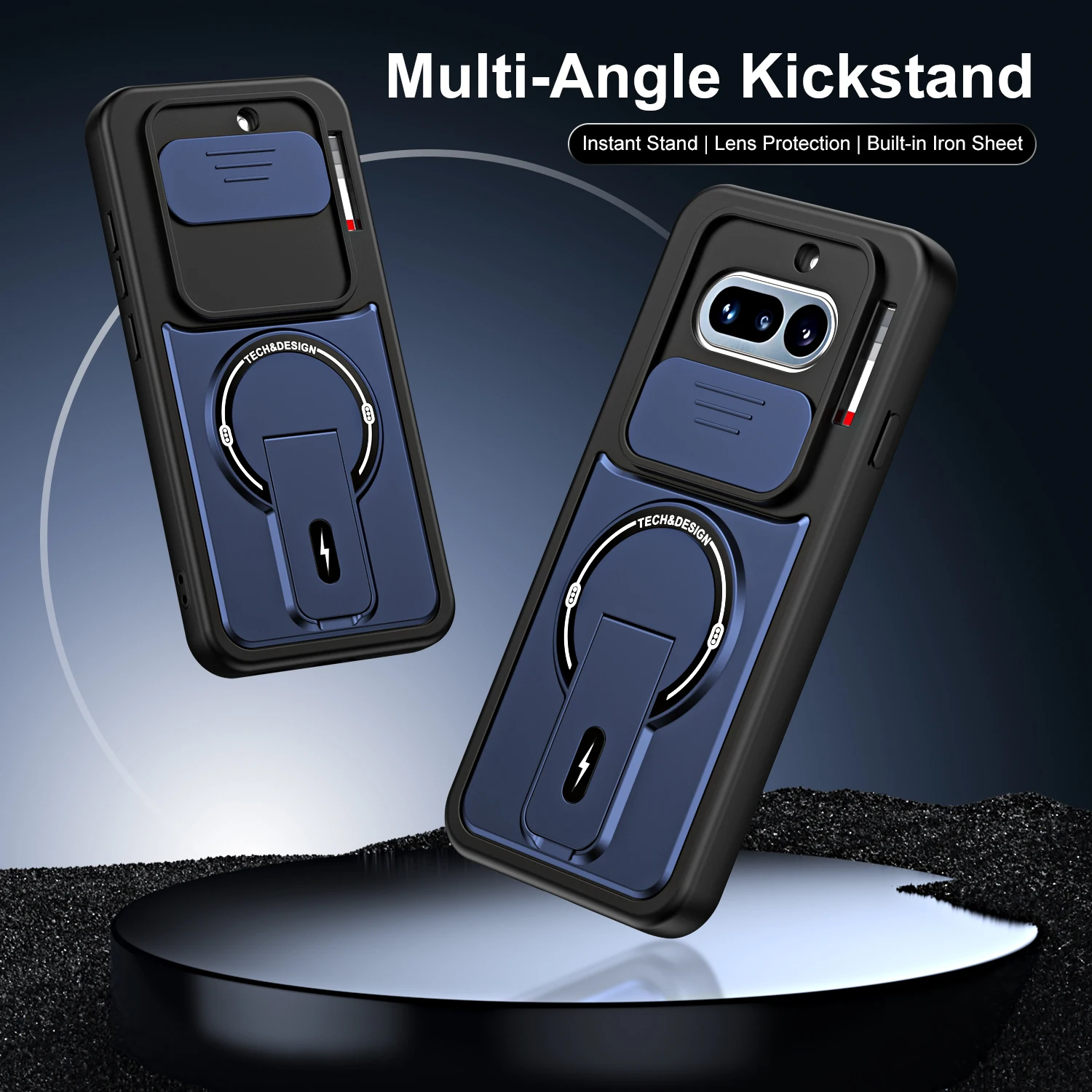 Auto-Magnethalterung für Magsafe-Hülle für Nothing Phone 4A Pro Armor, stoßfeste Linsenschutz-Telefonabdeckung – Detail 1