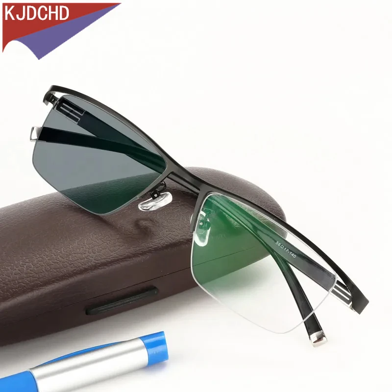 Fashion Transition Sunglasses Photochromic Progressive Reading Glasses Men Multifocal Points for Reader Near Far sight diopter