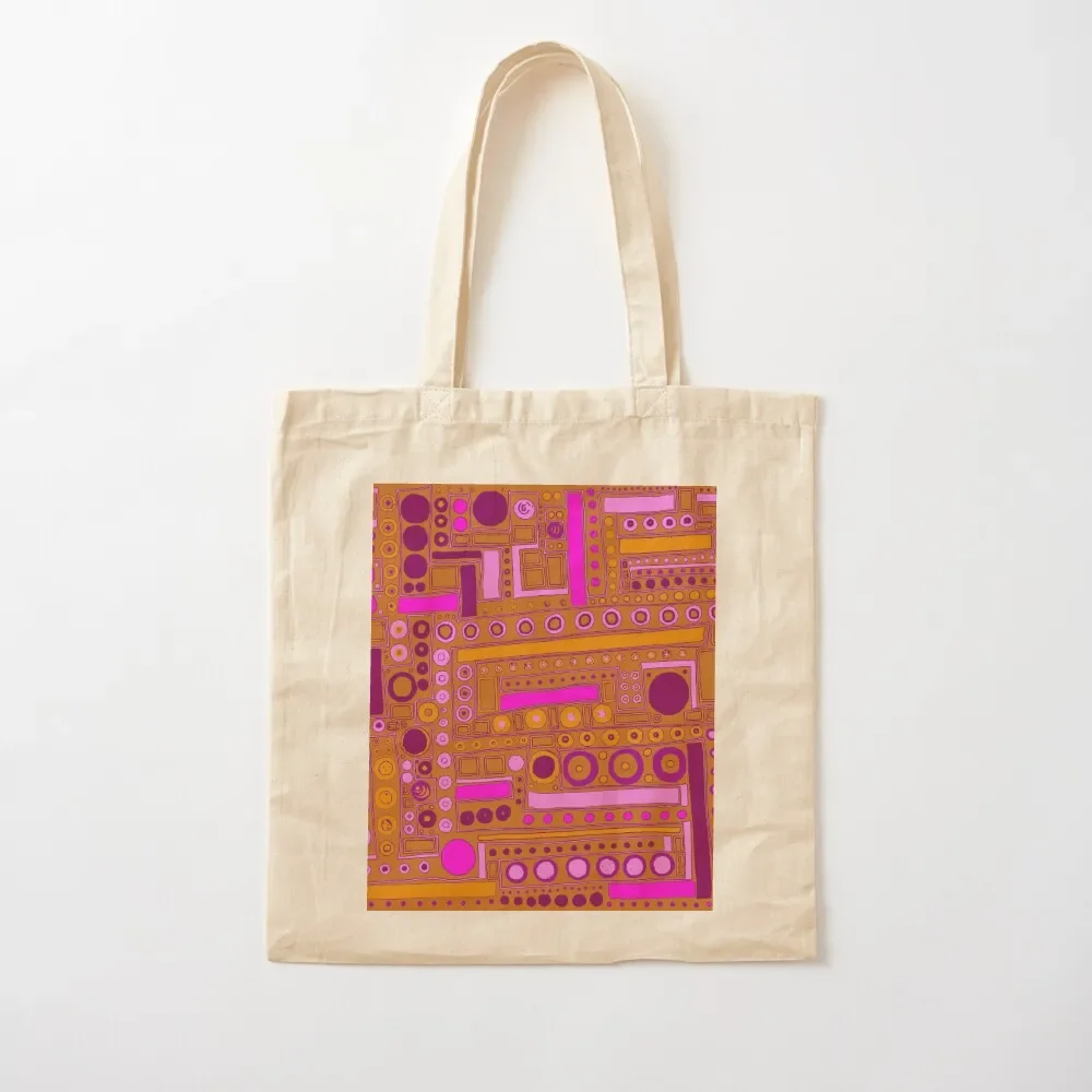 

Pink, Purple, Yellow, and Orange Maze Tote Bag shopping cart bags ecological bags Tote Bag