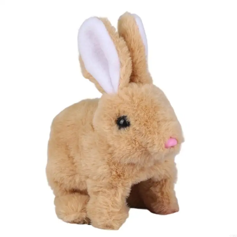 CORB White Rabbit Plush Toy Walk And Talk Educational Fun Gift For Little Ones Electric Pet