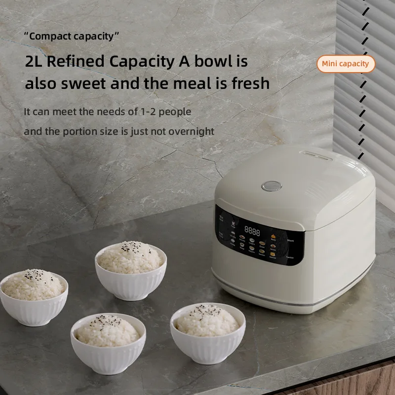 2L MultiCooker Electric Rice Cooker Non-Stick Pot 1-3 People Mini Cooking Machine Steamed Smart Rice Cooker Kitchen 2L - view 4