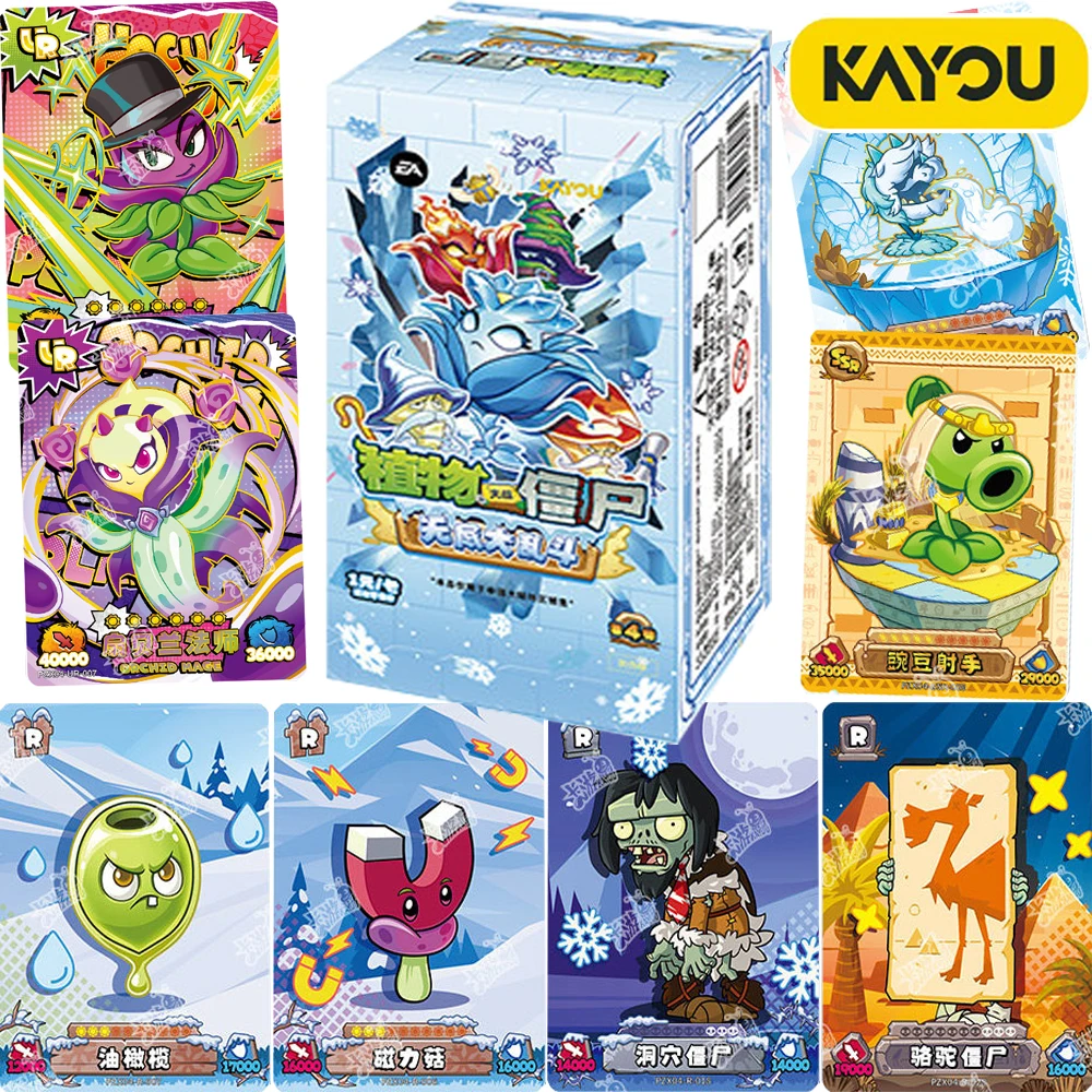 

KAYOU Genuine Plants Vs. Zombies‌ Collection Cards for Friends Gathering Leisure Puzzle Strategy Game Characters Cards Table Toy