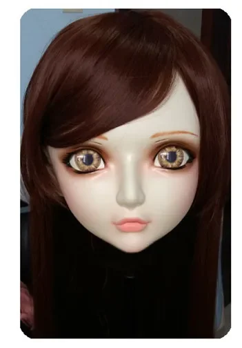 (DM019) Женские/девочки милые каучуковые полуголовы кигуруми BJD Маска Косплей японское аниме реалистичные искусственные трансвеститные секс-куклы