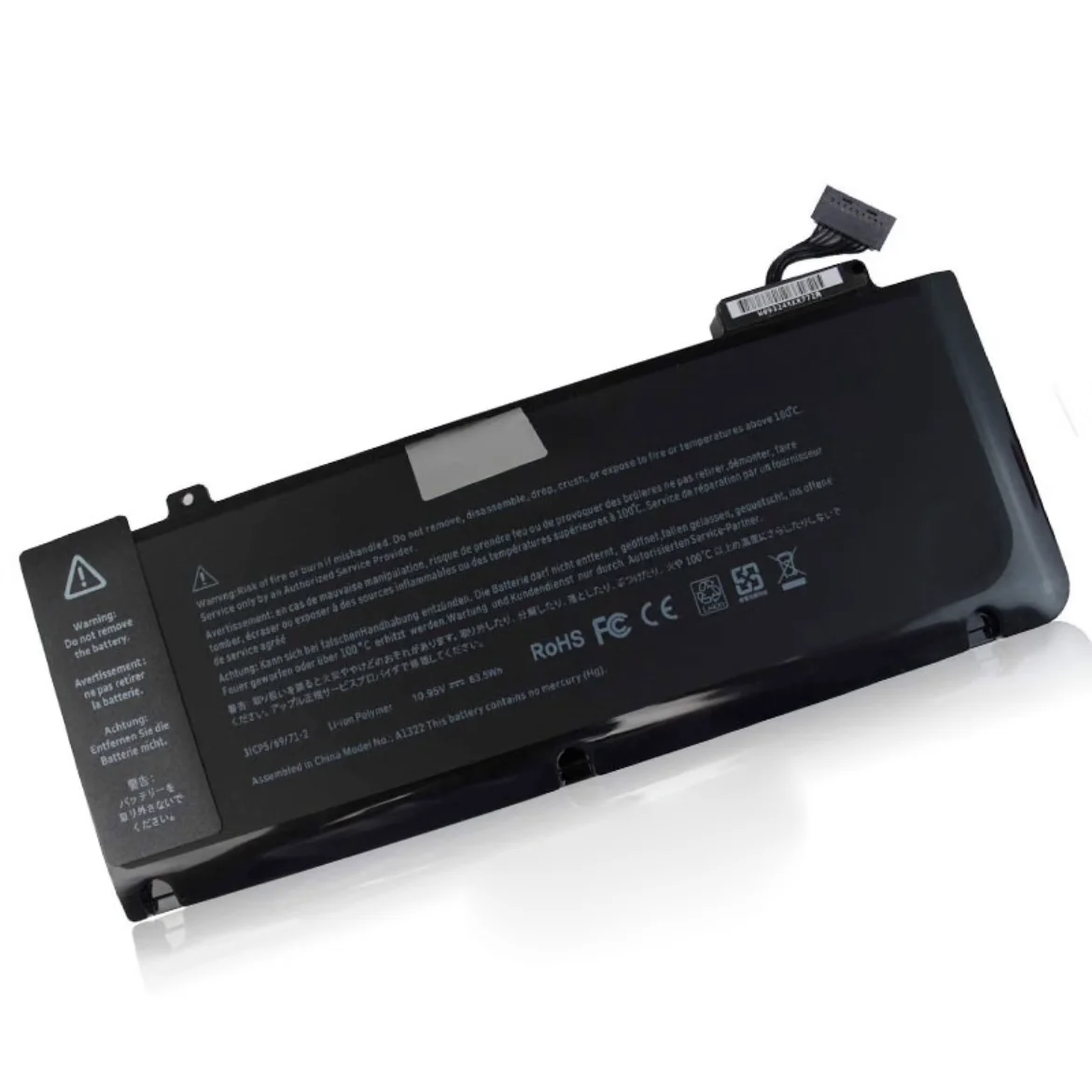 A1322 A1278 63.5wh Laptop Battery For Apple MacBook Pro 13