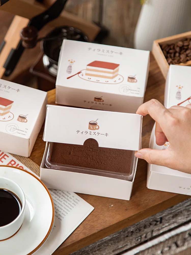

Disposable Tirsu Mousse Cake Paaging Box Berry Fruit Small Paper Box Dert Baking Paaging Kitchen Cooking Utensils