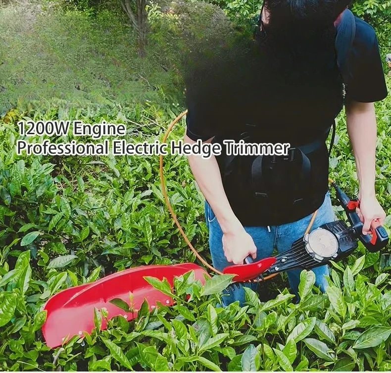 ماكينة تشذيب التحوط المحمولة، أداة حديقة لاسلكية عالية الأداء، ماكينة تشذيب العشب الكهربائية