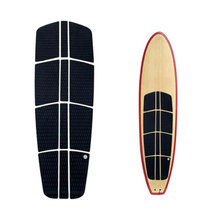 

SUP deck pad for stand-up paddle boards, EVA 3mm material, black color, skidproof diamond plate pattern with strong glue adhesi