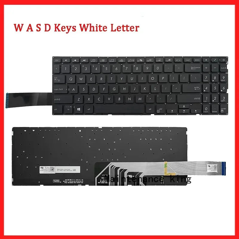 New genuine laptop keyboard compatible for Asus mars15 vx60g x571g x571gd x571gt x57771f vx60gt f571t