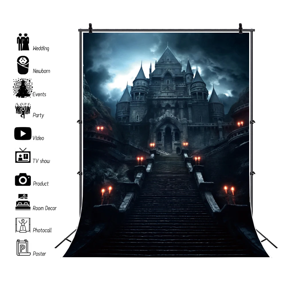 خلفية الهالوين للتصوير الفوتوغرافي، خلفية فانوس مقبرة مخيفة، خلفية رائعة لحفلات الهالوين، لافتة دعائم استوديو الصور