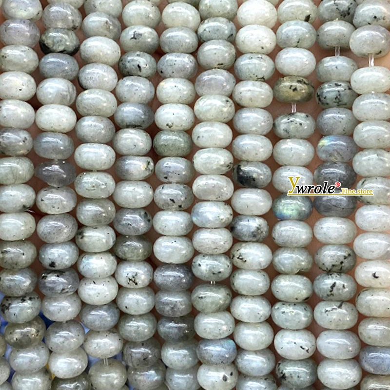 Abacus Shape 5x8mm Tianshan Green Quartz Natural Stone Loose Spacer Beads for Jewelry Making Diy Bracelets Charms Accessories