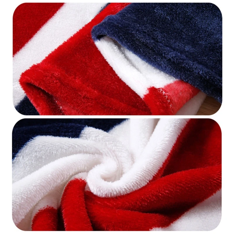 Patriotic US British National Print Soft Throw Blanket for Couch Bed Sofa