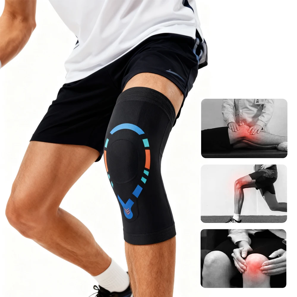 1Pcs Knee Sleeves, Could Be Worn Under Pants, Lightweight Knee Compression Sleeves for Men Women, Knee Brace Support for Joint