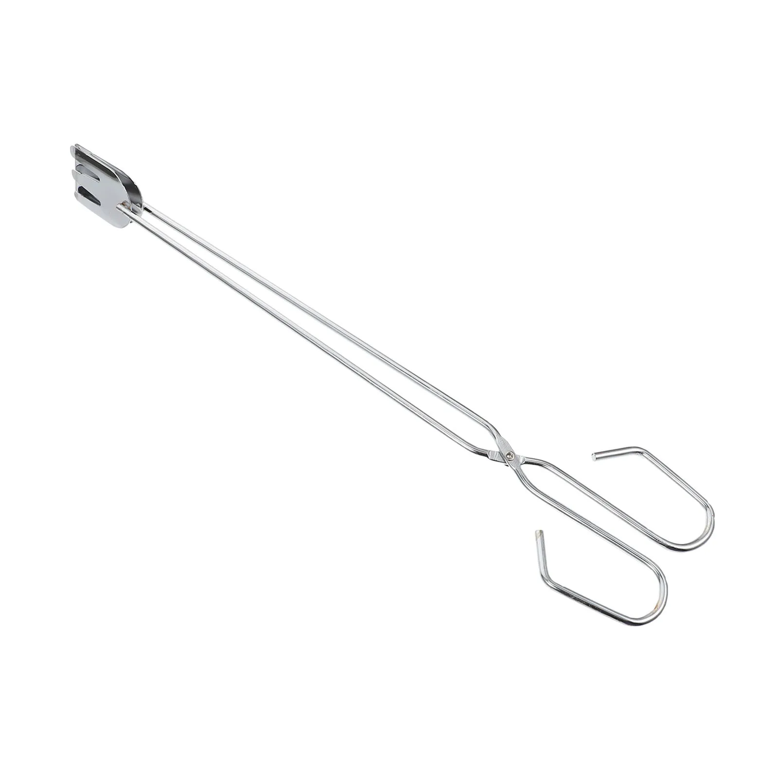 

5Pcs Charcoal Tong Chromium Plating Durable Long Handle Bbq Clip Outdoor Camping Barbecue Supply Charcoal Clamp Log Pliers