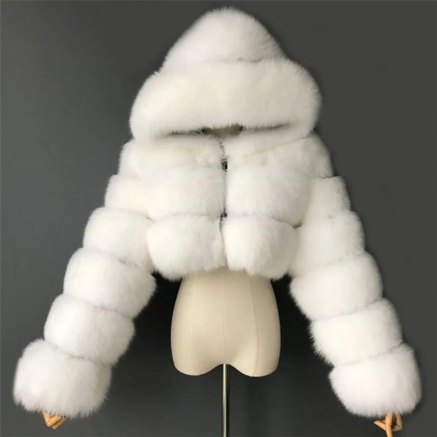 مشرق اللون الشتاء النساء معطف الفرو البيئي أفضل بيع منقوشة سستة هود فرو المنك أبلى لسيدة الحرارية معطف فروي الإناث عادية