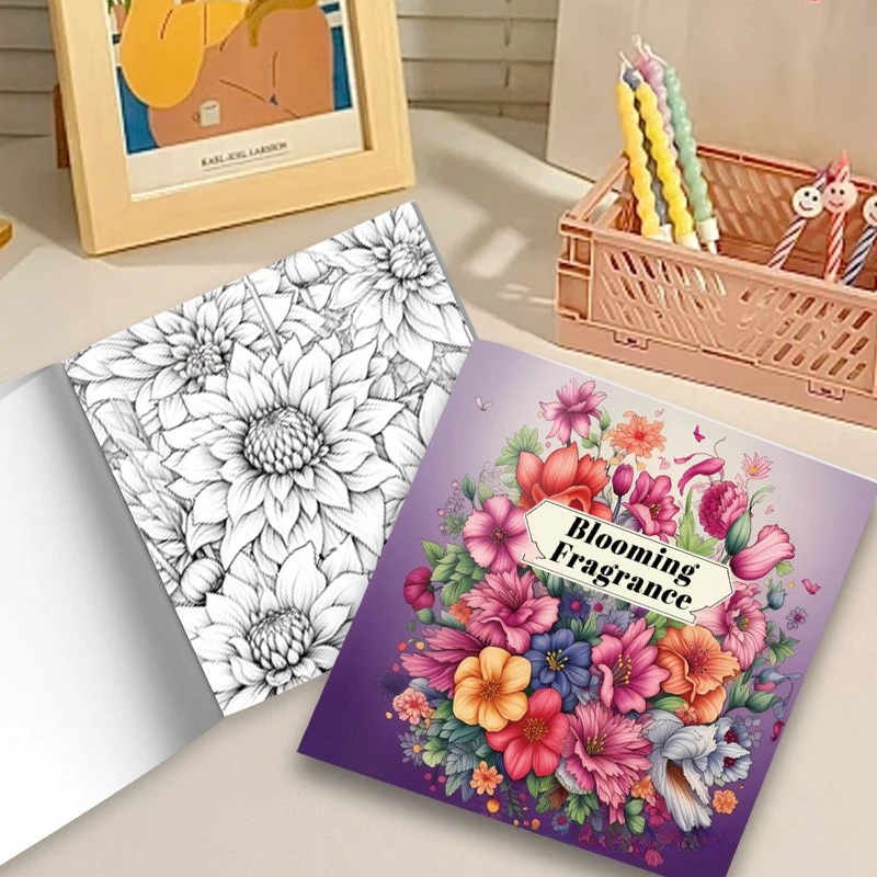 Art Books Coloring Doodling Painting Figures, Patterns Coloring and Using Colored Painting Paper