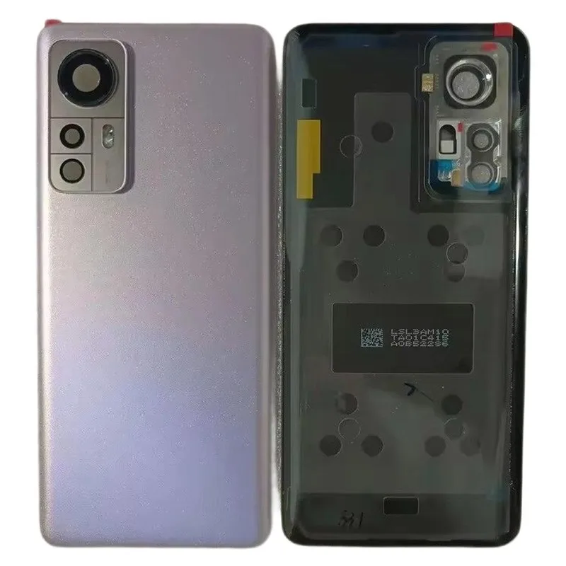 A+++ Glass Battery Back Cover for Xiaomi 12 12X Mi 12 Housing Rear Door Lid Mobile Case+Adhesive Chassis with Camera Frame Lens