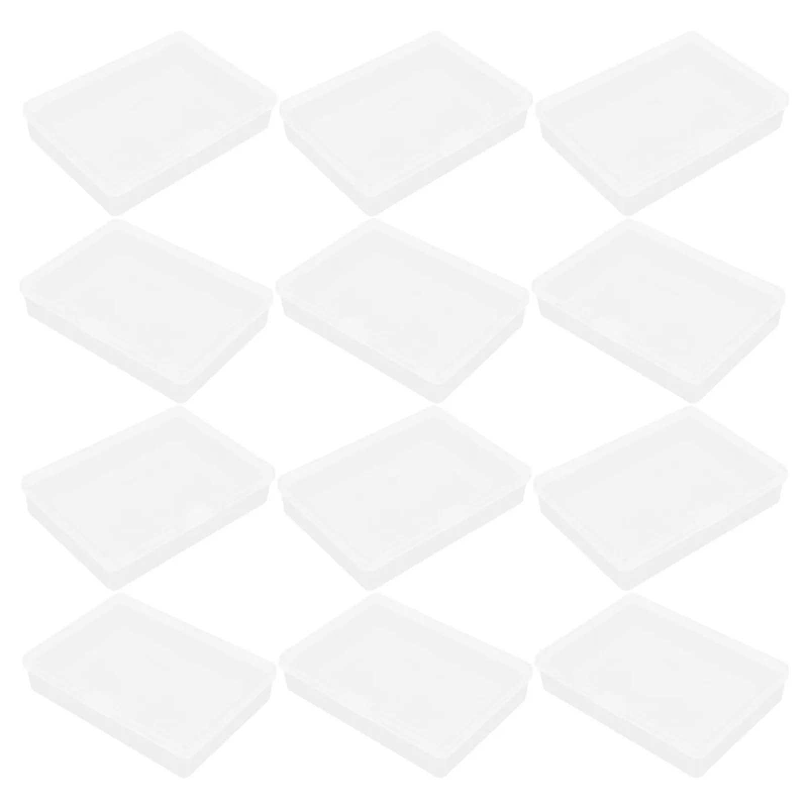 18 pcs Display Holder Card Office Halloween Christmas New Year Card Deck Storage Case Clear Plastic Storage Organizer Box