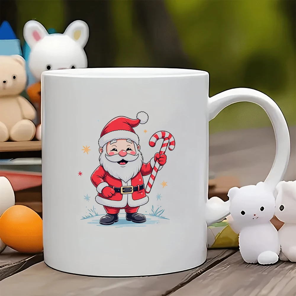 

Cartoon Santa Claus 11OZ Cup Christmas Gift for Kids Family and Office Coffee Cup Creative Gift