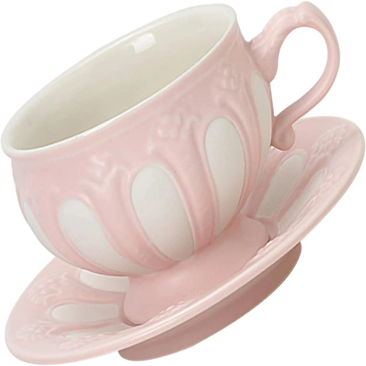 

Stylish and chic ceramic espresso cup and saucer set - Sophisticated modern glass mug with handle for your daily caffeine indulg