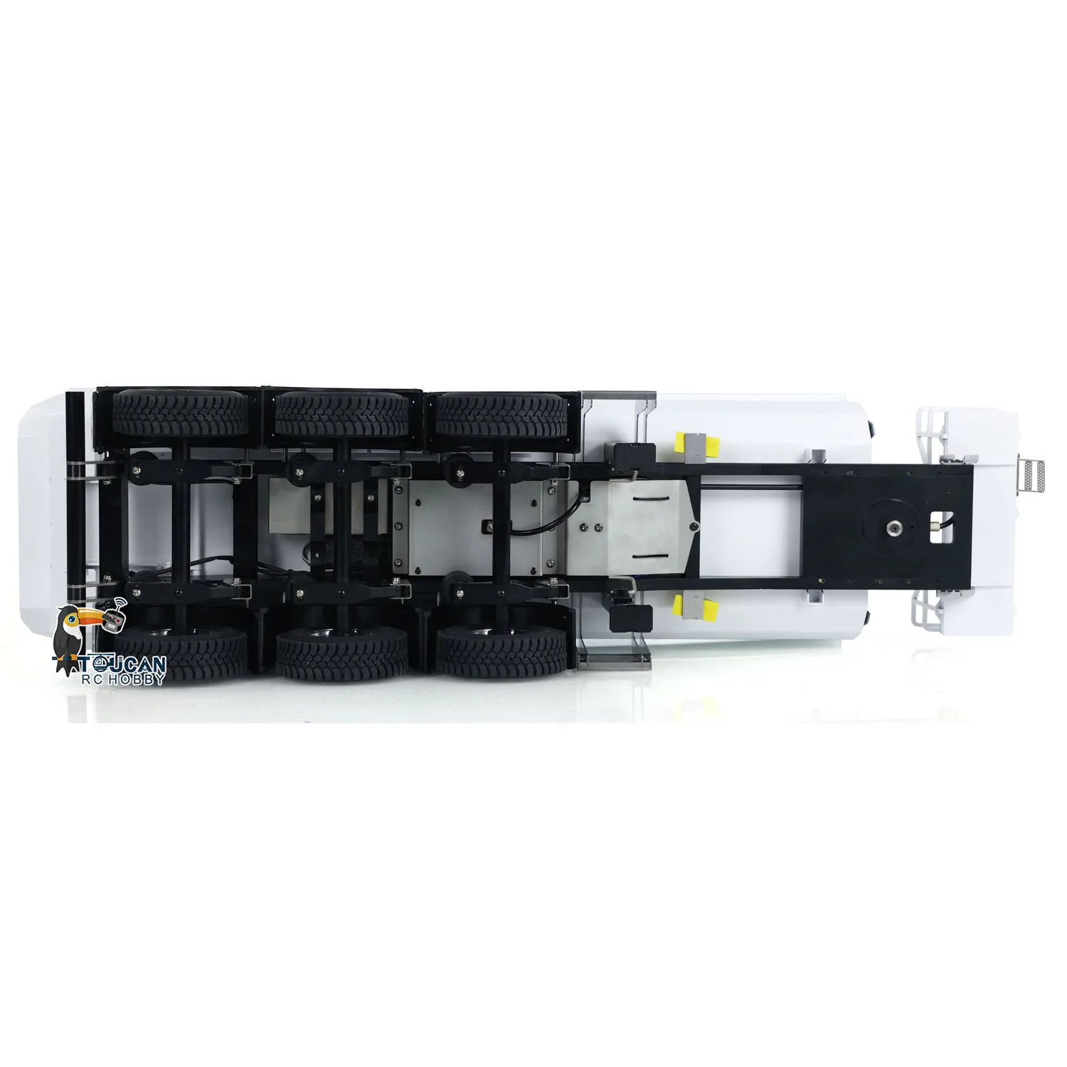 1/14 3 車軸金属油圧 RC ダンプトレーラー DIY タミヤトラクタートラックトラック手動調整サポート脚車両モデル