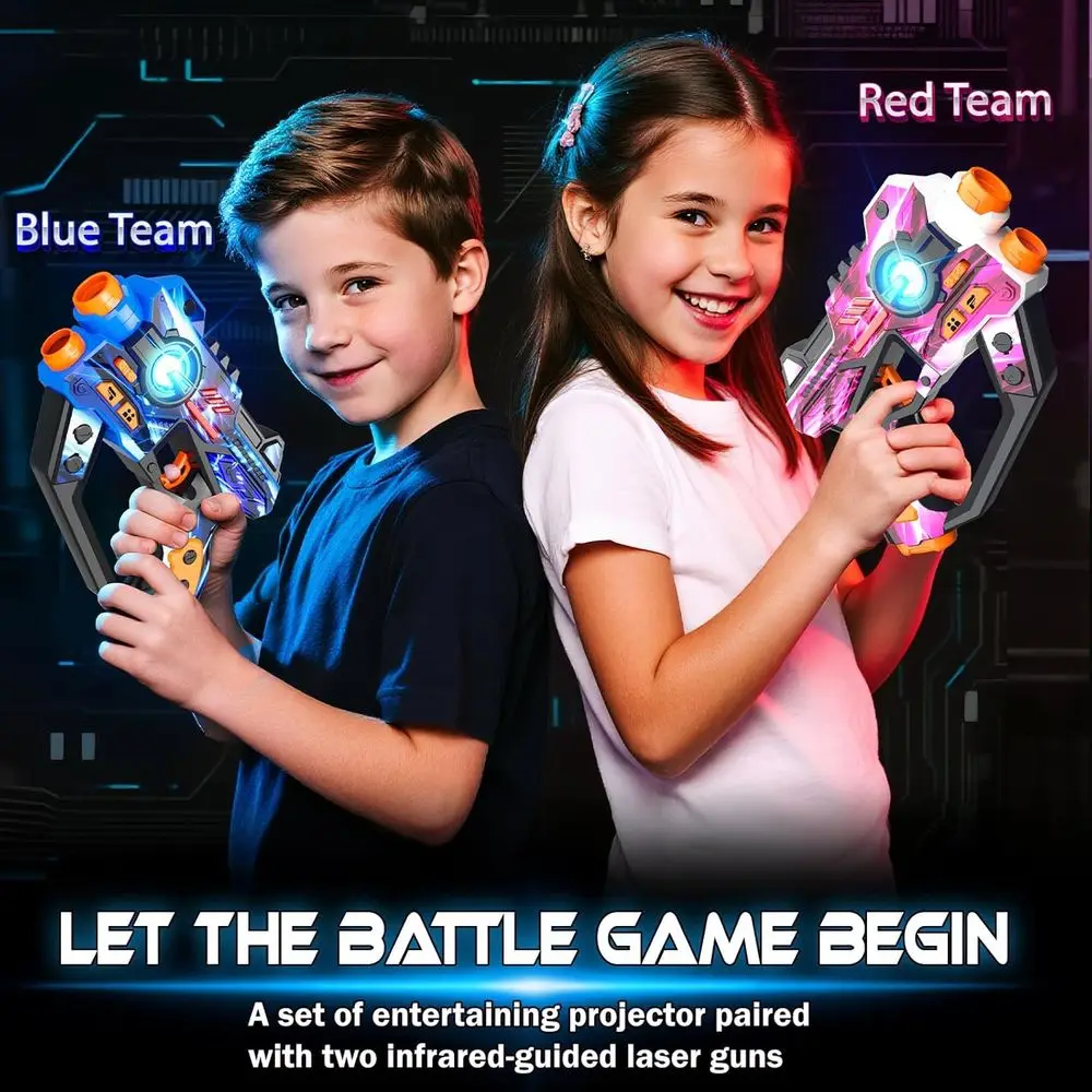 2-Player LED Score Shooting Game Set for Kids & Adults Ages 3+