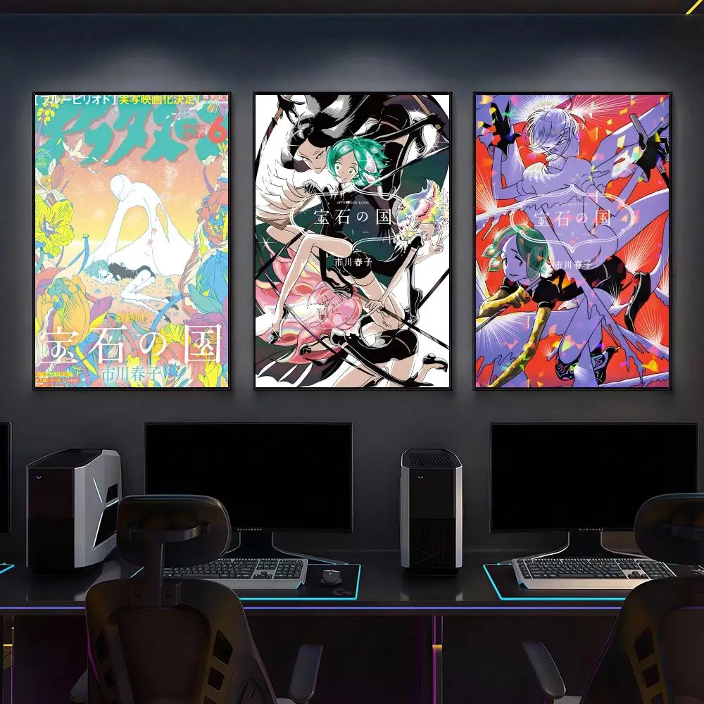 Anime L-Land Of The Lustrous Poster Versatile HD Waterproof Wall Art Self-Adhesive Decor For Any Space Ideal Gift
