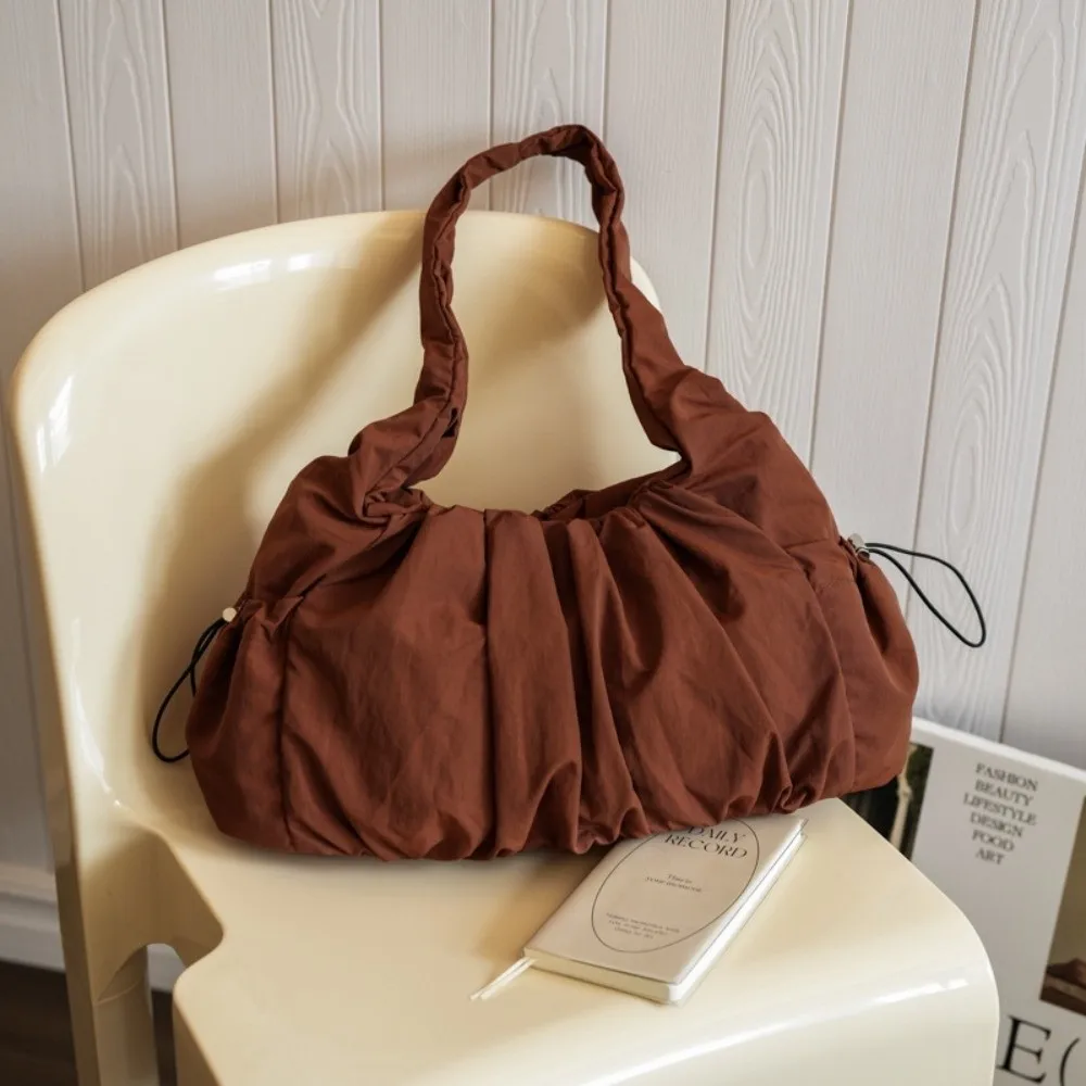 

Fashion Nylon Cloud Shoulder Bag Drawstring Large Capacity Cloud Tote Bag Personality Korean Ins Style Cloud Handbag Women