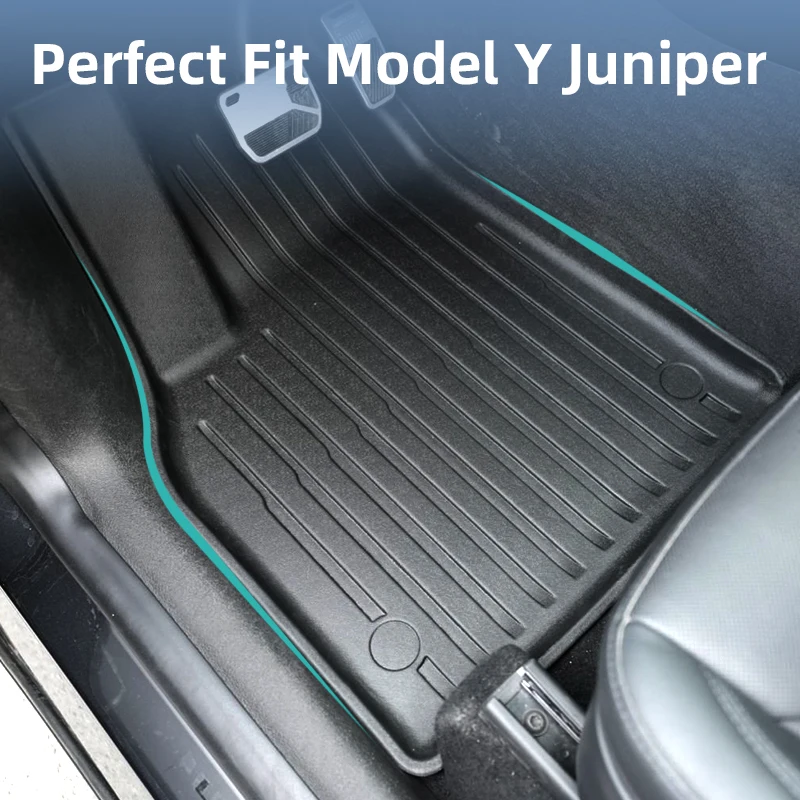 Floor Mats for Tesla Model Y Juniper 2025-2026 Accessories Anti-Slip Waterproof Cargo Liner Luggage TPE Mat for Model Y Juniper