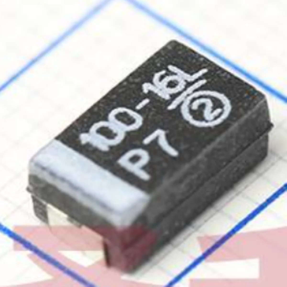 2917 CASE-D 7343 31mm Marking 100-16L Original Black Tantalum Capacitor 16V ±10% 100uF 125mΩ CAP TANT 100μF 593D107X9016D2TE3